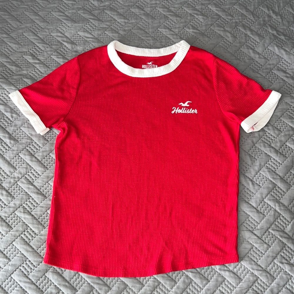 Hollister waffle cute top